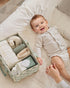 Blissful Diary Checkered Diaper Caddy Organizer, Stylish Nursery Storage Basket, Gift for Baby Shower, Newborn