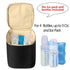 Teamoy Breastmilk Cooler Bag for up to 4 Large 9 Ounce Bottles - Perfect for Working Moms, Black