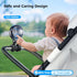 VETIFINAL 3-Speed Summer Portable Stroller Mini Fan - Flexible Personal Fan Clip on for Bed Sleep, Rechargeable Battery