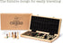 Lingle 15 Inch Travel Wooden Folding Chess Set with 3 Inch Kh Chess Pieces - Walnut & Maple Inlay Board