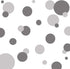 Wall Decor Dots - Polka Dot Wall Decals for Girls Room, Bedroom Kids Art Stickers (Dark & Light Grey)