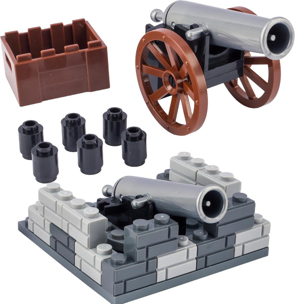 Weapons Pack Military Medieval Warfare Cannon Toy Soldiers Figures Toy Set Minifigure