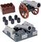 Weapons Pack Military Medieval Warfare Cannon Toy Soldiers Figures Toy Set Minifigure
