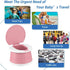 Travel Potty for Toddler, Portable and Foldable Toilet, Apply to Seat Emergency Toilet for Car, Camping, Outdoor
