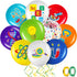 Capoda 60 Pieces Science Party Balloons, Science Themed Latex Balloons for Little Scientist Supplies