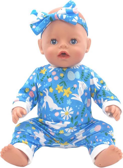 FADALEA 14-18 inch 5-Packs 14-18 inch Doll Clothes and Accessories with Headband for Doll (Not Include Doll)