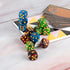 LAMJAM 36 16mm D6 6 Set Pieces Marble Dice Sided Dice Round Corner Board Game Dice for MTG DND Tenzi Farkle Yahtzee