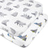 Standard Microfiber Fitted Crib Sheets for Baby Girl, Boy & Neutral, 2