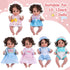 BABESIDE 10 Pcs Baby Doll Clothes for 10-12 Inch Dolls, Baby Doll Clothes Outfits, Doll Accessories Jumpsuit, Skirts and Hat for Newborn Baby Doll Boy&Girl