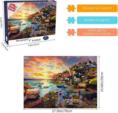 Jigsaw Puzzles for Adults, 1000 Piece Puzzle Game for Decompression and Fun