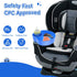 Kids Car Seat Tray, Travel Snack Tray with Cup Holder for Toddler, Stroller Must Haves - Blue
