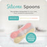 Mason Bottle 2 Pack Silicone Spoons (Buttercup & Harbor)