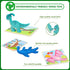 TOY Life Wooden Puzzles for Toddlers Ages 2-4, 7 Piece Dinosaur Puzzle, Educational Toys for Ages 1-3