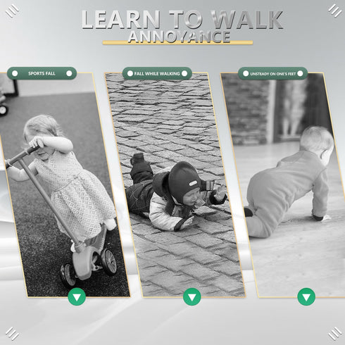 WKC Backpack 4) Baby Head Protector with Knee Pads & Non-Slip Socks, Toddler Safety for Crawling & Walking (Style