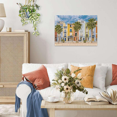 Ravensburger 14977 Mediterranean Collection | Villajoyosa, Alicante, Spain | 1000pc Jigsaw Puzzle for Adults & Kids Age