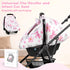 Hooyax Baby Car Seat Cover with Dual Zipper, Extra Large Mesh Window Carseat Canopy, All-Season Weather Protection
