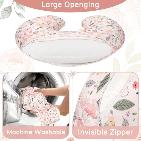 Summer Muslin Car Seat Cover Baby Girls Boys, Cotton Baby Car Seat Cover for Carseat, Nursing Pillow Case for Newborn