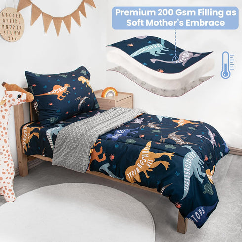 Set, Set Set, Toddler Bedding Plush Minky Fabric Crib Bedding for Girls, Breathable and Soft Baby Crib Bedding Includes