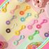 48 Pcs Sweet Donut Keychain Party Favors, Sweet Doughnut Theme Birthday Supplies, 12 Colors for Kids Goodie Bags