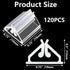 120 PCS Plastic Game Card Stands, Blank Game Board Markers, Game Card Holder, Playing Card Holders for Board Game