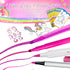 56 4-6-8 4-8 70) weirtoya PCS Washable Scented Markers with Glitter Pencil Case, Mermaid Unicorn Arts and Crafts