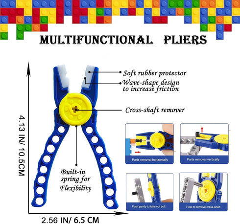 Building Blocks Tool Kit, Brick Separator Tools Compatible with LEGO & Technic Mini Blocks, Multi-functional Set