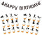 Yoga Birthday Decoration Kit with Banner & Muffin Cupcake Toppers, Yoga Girls Silhouettes for Kids Birthday Baby Shower
