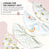 Naznooz Set 4-Pack 0-24 Premium Quality Organic Double-Sided Baby Bibs for Drooling and Teething | |For Boys and Girls