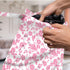 VBCVBGFH 4 Pack Rose Floral Wet Bag Waterproof Washable Reusable Wet Dry Bag for Swimsuit Clothes Cloth Diaper Travel