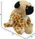 Cute Pug Dog Stuffed Animal | Brown Panther Plush Toy in Leopard Costume, 12 Inch Soft Pug Toy for Kids