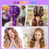 3 4 5 6 8-12 AICase Hair Gem Stamper Kit,Kpop Bling Hair Jewels for Girls Toys or Kpop Demon Hunters Cosplay,Hair