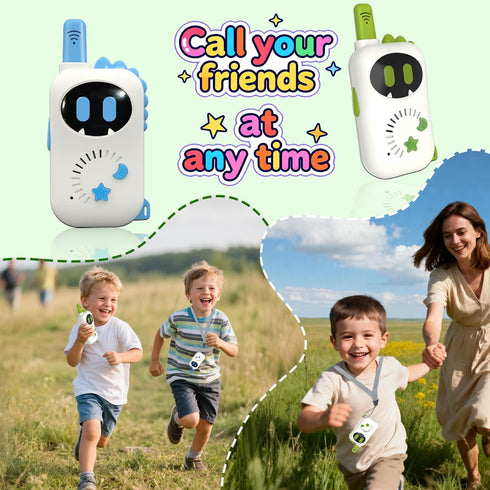 2 Robot Children's walkie-talkies, Cartoon mini Design Exclusive walkie-talkies, Suitable Toys for Boys and Girls