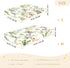 CZXW 52" 28" Botanical Wildflowers Crib Sheets Fitted x Natural Cotton Soft & Breathable for Baby Crib Mattress