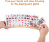 Set 2 13.8 1.9 2.4 Inch Exqline Curved Wooden Playing Card Holder Tray Rack Organizer of Solid Card Holder for Kids