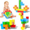 Magnetic Blocks, 1.41 inch Large Building Blocks for Toddlers Ages 3-8, Montessori STEM Education Toys