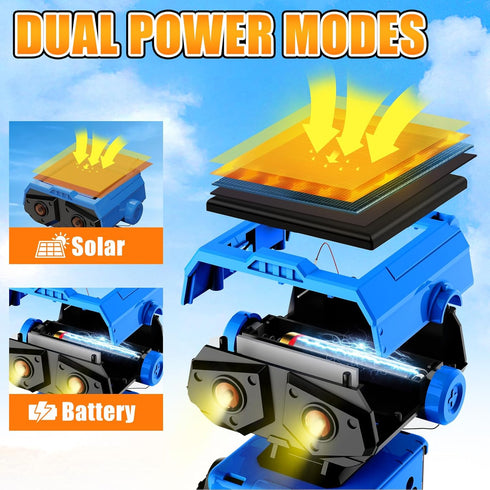 12 1 8-12, 8 9 10 11 12 13 AESGOGO in STEM Solar Power Robots Toys for Boys Age DIY Educational Science Building