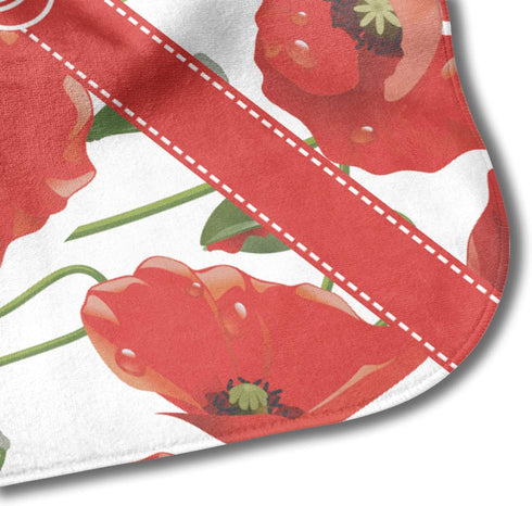 YouCustomizeIt Personalized Poppies Hooded Baby Towel