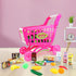 65 Playset deAO Kids Shopping Cart Trolley for Groceries Toddlers Food Fruit Vegetables Pretend Play Food Role Play