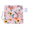 Handmade Plush Mini Blanket Pacifier Holder (Bright Floral)