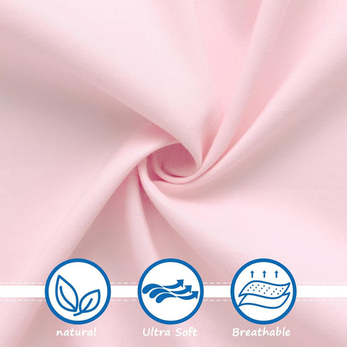 Pack and Play Sheets for Girl Fitted 2 Pack Mini Crib Sheets, Portable Playard Sheet, Ultra Soft Microfiber Playpen Sheets, Purple and Pink by Coldwind