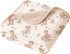 Konssy Muslin Baby Blankets for Girls Boys, 100% Cotton Crib Blanket for