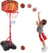 Kids Basketball Hoop for 1 2 3 4 5 6 Year Old, Stand Adjustable Height 3.5ft-5.5ft, Toddler Indoor Mini Basketball