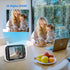 Video Baby Monitor with Camera, 3.2 Inch LCD Display, Night Vision, Two-Way Audio, and Room Temperature Monitoring