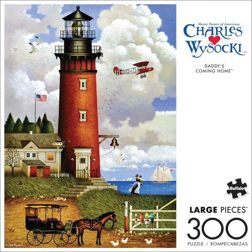 Buffalo Games - Charles Wysocki - Daddy's Coming Home - 300 Piece Jigsaw Puzzle for Adults