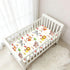 miaozhen 1 Pack 52x28 Cotton Baby Crib Sheets Comfy Breathable Watercolor Animal Lion Fox Toddler Mattress Sheet