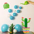 Gejoy 6 Pieces Cactus Party Decorations, Honeycomb Table Centerpieces Paper Cutouts for Fiesta Birthday Baby Shower