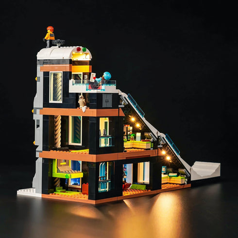 Upgraded Led Light Kit for Lego City Ski and Climbing Center Building Set, Compatible with Lego 60366