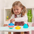 7-Piece ArtCreativity Easter Egg Stacking Bath Toy for Toddlers Nesting Egg Mold Free Bath Toy with Drainage Holes Baby