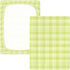 JUNZAN Scottish Checker Baby Crib Sheets Cotton Fitted Crib Sheets for Boys Girls