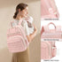 Kouxunt Backpack Quilted Baby Diaper Bag for Women, Baby Girls Boys Nappy Bags with Stroller Straps Insulated Pockets